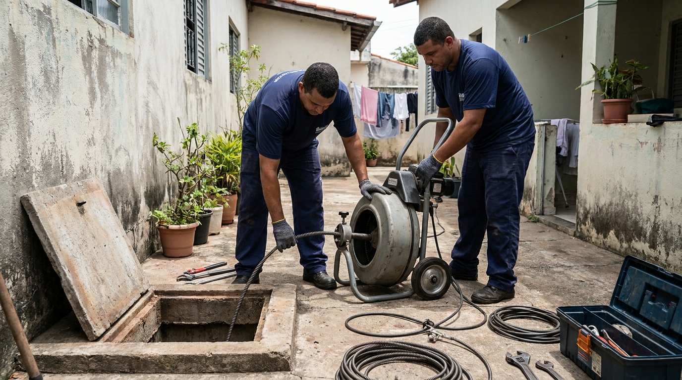 Desentupimento de Coluna Sanitária em Novo Hamburgo‑RS